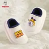Zapatos de Algodón para Niños Babudou, Antideslizantes, Impermeables, Pantuflas de Invierno para Bebé para Interiores con Forro de Felpa para Niños, Pantuflas de Algodón para Niñas con Cubierta para el Talón