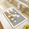 Alfombrilla Simple para Desagüe de Cocina, Alfombrilla Absorbente para Barra de Cocina, Alfombrilla de Mesa, Posavasos Aislante Antiescaldado, Alfombrilla para Secar Platos, Control de Agua
