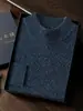 Suéter de Cachemira de Punto Siete Pines Casual de Negocios para Hombre Otoño e Invierno Cuello Alto Medio Engrosado Suéter de Punto Interior de Cachemira Estilo Nuevo