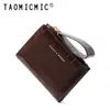 Cartera corta transfronteriza para mujer Yue Qian Kai moda ins color de contraste 20% de descuento pulsera de mano billetera multi-tarjeta al por mayor