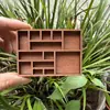 Estante de Minúsculos Adornos Transfronterizo Estante de Joyería en Miniatura de Madera Pieza de Exhibición para Almacenamiento de Ejemplares Minerales