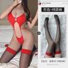 Sexy lingerie feminina 3 - ponto lace- up macacao uniforme flertando cama quente paixão terno 8421