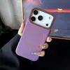 Adequado para Capa de Celular Apple 18Promax com Anel Magnético e Padrão Lichia, Capa Macia de Luxo para Iphone16/15/17
