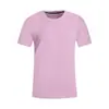 Nova Camiseta de Manga Curta Primavera 2025 Casual Cor Lisa Moda Roupa de Trabalho Adequada para Jovens e Meia-Idade Dia de Verão