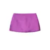 Nueva Falda de Satén Mate de Acetato para Verano 2026 para Mujer, Estilo Chica Caliente Americana, Falda de Color Sólido Adelgazante de Línea A que se Ajusta a la Cadera