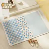 Tapete de piso de tierra de diatomeas con dopamina transfronterizo, tapete de baño, tapete antideslizante, tapete para pies absorbente de agua de secado rápido, felpudo, envío directo