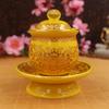 Plato de homenaje al Salón de Buda, jarrón de Buda para plato de frutas, taza purificadora de agua, estufa de loto sin palabra, traje de Buda de loto emperador