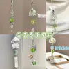 Estilo Ins Carrillón de Viento de Botella Flotante Llavero de Teléfono Colgante Pequeño Medusa Estrella Correa para Bolso Decoración Versátil para Mujeres