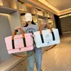 Bolsa de gimnasio con separación para ropa seca y húmeda, bolsa deportiva de viaje de gran capacidad para entrenamiento, bolsa de mano personalizable con impresión de logotipo, venta al por mayor