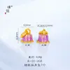Puzuojiu Não Desbota Ouro Areia Acessórios DIY Esmalte Orquídea Linghua Pingente Pingente de Colar Gota Jardim de Monet