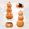 Adornos Luminosos Huecos de Calabaza de Halloween Accesorios Decorativos Thriller Ghostface Linterna LED de Calabaza Decoraciones Temáticas