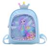 Nova Mochila Escolar Infantil para Jardim de Infância Desenho Animado Fofa Bolsa de Princesa Meninas Grande Capacidade Pu Mochila Atacado Transfronteiriço