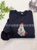Estación Independiente de Amazon Transfronteriza Explosiones Halloween Bebida Fantasma Bordado Sudadera Soporte DIY Personalización de Una Pieza