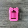 Capa Protetora de Silicone para Smartwatch Infantil com Posicionamento Inteligente Pingente de Relógio Desenho Coelho Urso Capa de Relógio