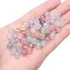 Hielo de vidrio transparente tinta floreciendo cuentas doradas cuentas sueltas pulsera de bambú hecha a mano DIY material para tocado accesorios de joyería