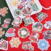50 Stickers de Navidad, Brillo Fino Láser Regalos de Papá Noel, Regalos Festivos, Stickers de Material Decorativo