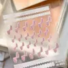 Adesivos de Unha Bolinhas Laço Tensor Suave M-1459 Adesivos de Unha Laço Estilo Ballet Francês