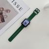 Adequado para Pulseira do Apple Watch 789 10 Pulseira do Apple Watch S11 Silicone com Costura na Borda Macaron