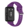 Correa de silicona compatible con Huawei Watch Fit2, correa de repuesto para cintura pequeña para hombre, correa de metal con cabeza de grano.