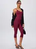 Nuevo conjunto de yoga transfronterizo para mujer, adecuado para uso casual al aire libre, con un hermoso diseño en la espalda, para deportes, fitness, levantamiento de glúteos y running ajustado, conjunto de dos piezas