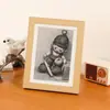 Marco de Madera Simple de 6 Pulgadas para Rompecabezas 4K8, Tamaño Cuadrado Grande, Adecuado para Bocetos y Pintura al Óleo, Montaje en Pared