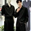 2026 Moda Transfronteiriça Novo Estilo Gola Unisex Cor Sólida Camisa Estilo Chinês Outono Manga Longa Top de Alta Qualidade