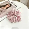 Goma de pelo scrunchie vintage versátil extragrande para adultos, elegante scrunchie floral para coleta