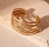 Anillo de Brazo Abierto con Diseño de Flor de Serpiente Hueca Transfronterizo Europeo y Americano Pulsera de Tendencia de Moda Pulsera Exagerada de Gama Alta para Mujeres