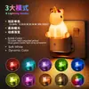 Luz Noturna RGB Gy158 Plug-In Criativa Fofa Unicórnio Vinil Quarto Infantil Mesa de Cabeceira Luz Sensor de Controle