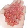 Anillo de Jade Cristal de Fresa 10x6mm Agujero Grande Cristal Sandía Donut Cuentas Espaciadoras Sueltas Accesorios para Pulseras DIY Al por Mayor
