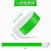 Pulseras desechables transfronterizas, pulseras para parques de atracciones infantiles, pulseras para festivales de música, pulseras de entrada a eventos, pulseras coloridas personalizadas