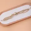 Joyería Transfronteriza Europea y Americana Collar de Perlas Grandes Exagerado Lujo Ligero Moda Multicapa Cadena para Clavícula de Moda Pendientes Pulsera Conjunto