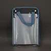 Bolsa de mão sanfonada transparente em PVC Pasta para folha de teste A4 Bolsa de armazenamento sanfonada à prova d'água de grande capacidade com 13 camadas