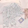 Pijama de Algodón Nube para Niños 2026, Primavera y Otoño, Dibujos Animados para Niñas, Conjunto de Manga Larga y Pantalones Largos, Ropa de Casa para Niños y Niños Mayores