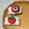 Pulseira Fofa de Rosto de Torrada de Queijo~Protetor de Manga Anti-Gotejamento e Anti-Molhado, Pulseira de Lavagem, Faixa de Cabelo de Desenho Animado de Pelúcia