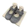 Zapatos Birkenstock de suela gruesa para mujer con aumento de altura interior, zapatos Mary Jane grises forrados de felpa con pelo, zapatos de lana y algodón estilo coreano para uso exterior en invierno