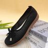 Zapatos de Mujer de Verano, Zapatos de Mujer del Viejo Pekín, Zapatos Huecos para Madres, Suela Suave Transpirable, Boca Baja, Zapatos de Malla Fly-Knit para Mediana Edad y Personas Mayores