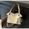 Bolso de Mano para Mujer de Gran Capacidad Transfronterizo Bolsa de Lona Estilo Coreano de un Solo Hombro Moda Casual Retro Versátil Bolso Cruzado