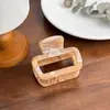 Pinza para el Cabello Grande con Patrón de Mármol de Gama Alta, Material de PC, Pasador Anticaída, Peinado Recogido en la Parte Trasera de la Cabeza, Moderno Accesorio para el Cabello de Pinza Tiburón