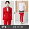 Traje Profissional Feminino Azul Céu de Manga Longa com Dois Botões para Outono de 2026, para Entrevistas de Emprego, Traje Formal, Uniforme de Trabalho para Recepção de Hotel