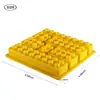 Bloques de Construcción Lego Molde de Chocolate Robot Bloques de Construcción Rectangulares Bandeja de Hielo Horneado Creativo Decoración de Pasteles Molde de Silicona
