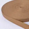 Fita de Poliéster-Algodão de Trama Simples para Mochila Cinto Elástico de Yoga Cós Bolsa de Lona Portátil Tecelagem de Amarração para Acessório de Roupa de Algodão