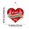 Decoración de fiesta de San Valentín transfronteriza listado de amor Placa de puerta Feliz San Valentín personalización al por mayor