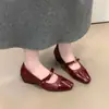 Nuevos Zapatos Planos para Mujer Retro Camelia Zapatos de Noche Elegantes para Dama 2026 Zapatos de Cuña Mary Jane con Falda Otoño/Invierno