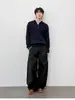 Direto da Fábrica Minimalista Artístico Moderno Falso Duas Peças Tricô Suéter de Ponto Trançado Moda Harajuku Preguiçoso Versátil Estilo Japonês