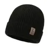 Touca de Tricô Inverno Touca de Lã Inverno Masculina e Feminina Touca Pulôver Proteção de Orelha Externa Forrada com Lã Grossa Quente Baotou Touca Fria