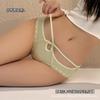 Lingerie Sexy de Renda Europeia e Americana para Mulheres, Luxo Acessível, Elegante Cetim Cintura Baixa Alças Finas, Renda Vazada Tentação Cueca que Cobre o Quadril