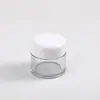Frasco de Creme para Olhos Transparente de Parede Grossa 50g, Selado e à Prova de Vazamentos, Frasco Pet Hidratante e Umectante para Rosto, Pote de Colágeno para Hidratação, Frasco Recarregável