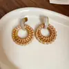 Agulha de Prata Bambu Vintage Palito Brincos Geométricos Novos Brincos da Moda Acessórios de Orelha para Férias na Praia Nicho Sensação de Alto Padrão