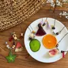 Collar Colgante de Fruta con Cuentas de Resina, Moderno y Único, Exquisita Cadena para Suéter, Lujo Ligero y Sensación de Alta Gama, Joyería al por Mayor